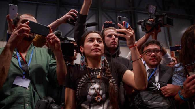 Environmental activists, indigenous leaders and observers were evicted from the COP 25 negotiations after demonstrating for climate justice inside the U.N. conference