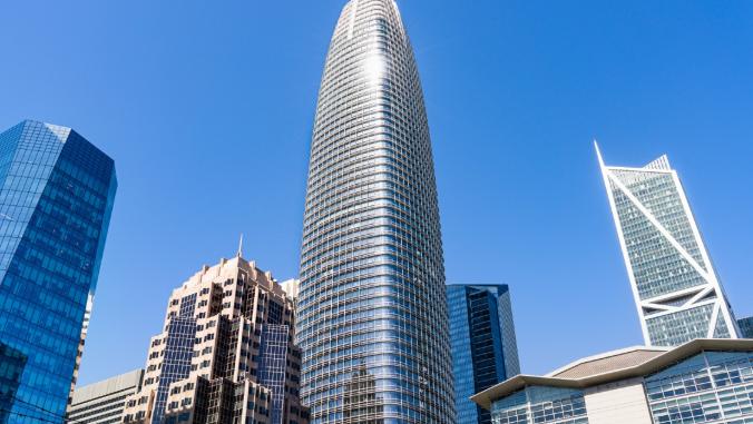 The Salesforce tower in San Francisco.
