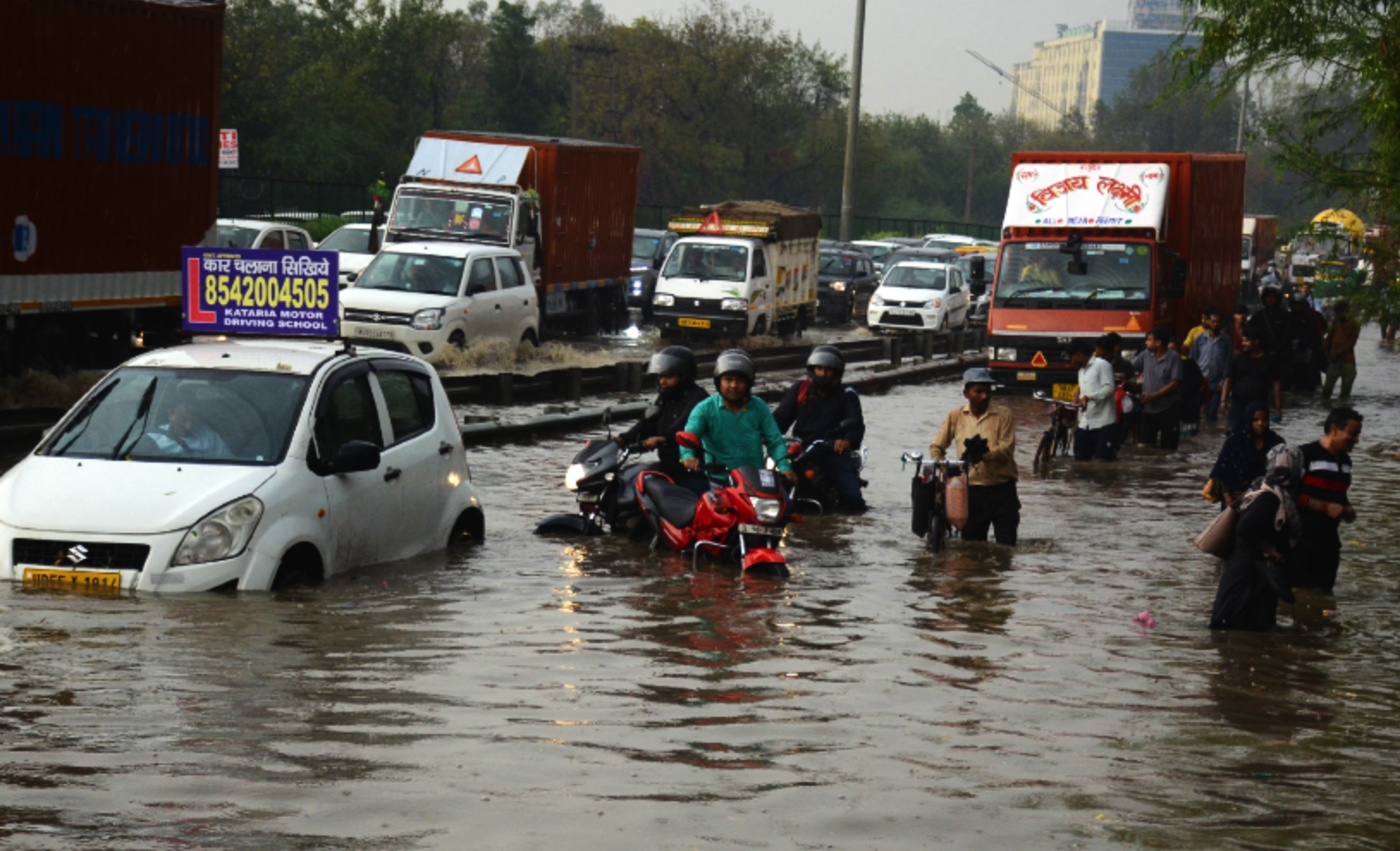 Flooding in Delhi, India, in March.