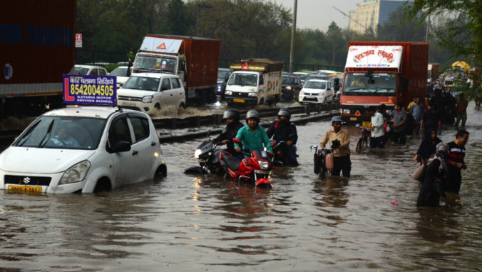Flooding in Delhi, India, in March.