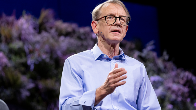 John Doerr speaks at TED Countdown Summit on October 14, 2021 in Edinburgh, Scotland.