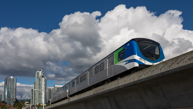 Vancouver, BC's Translink train provide rapid public transportation service across the metro area